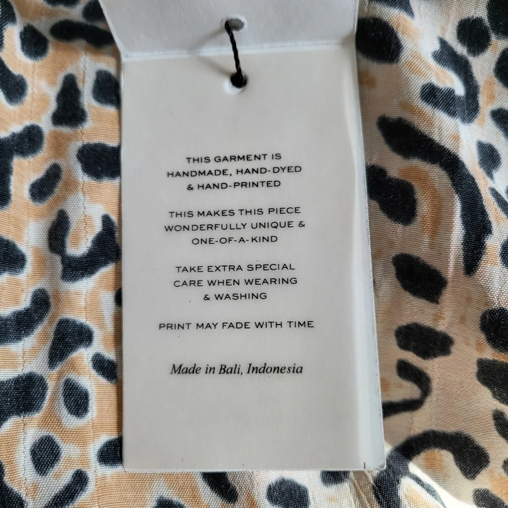 Faithfull The Brand Abbey Wrap Le Cinq Animal Print Midi Dress NWT Size 4/Small